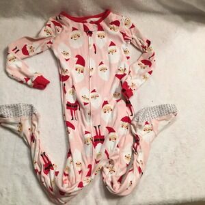Carters baby girls sleeper Christmas Pajamas 5T Cotton